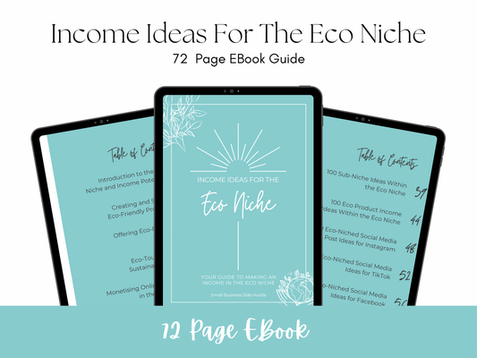 Income Ideas For The Eco Niche EBook